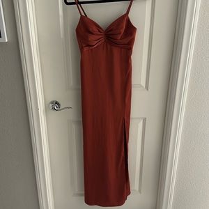 Custom azazi silk dress.